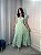 Vestido Glória Longo de Algodão Bordado Verde Oliva - Imagem 4