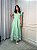 Vestido Glória Longo de Algodão Bordado Verde Oliva - Imagem 5