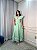 Vestido Glória Longo de Algodão Bordado Verde Oliva - Imagem 1