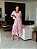 Vestido Midi Graça de Renda Rosa com Branco - Imagem 2