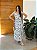 Conjunto de Linho Bordado Charlotte Branco com Azul - Imagem 1