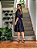 Vestido Vitória  Manga 3/4 Algodão Bordado em Cordonê Preto - Imagem 4