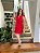 Vestido Raquel Vermelho em Algodão com Cordonê - Imagem 4