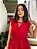 Vestido Raquel Vermelho em Algodão com Cordonê - Imagem 3