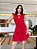 Vestido Raquel Vermelho em Algodão com Cordonê - Imagem 1