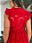 Vestido Raquel Vermelho em Algodão com Cordonê - Imagem 6