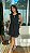 Vestido Raquel Preto em Algodão com Cordonê - Imagem 1