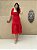 Vestido Midi Graça de Renda Vermelha - Imagem 3
