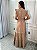 Vestido Glória Linho Bordado Longo Manga Curta - Imagem 6