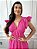 Vestido Glória Linho Bordado Longo Manga Curta - Imagem 17