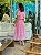 Vestido Rute de Crepe Rosa Bloom - Imagem 3