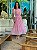 Vestido Rute de Crepe Rosa Bloom - Imagem 1