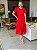 Vestido Rute de Crepe Vermelho - Imagem 3