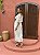 Vestido Cintia Cordone Midi de Algodão Bordado Branco com Bege - Imagem 3