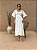 Vestido Cintia Cordone Midi de Algodão Bordado Branco - Imagem 1