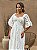 Vestido Cintia Cordone Midi de Algodão Bordado Branco - Imagem 2