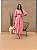 Vestido Cintia Cordone Midi de Algodão Bordado Rosa Bloom - Imagem 2
