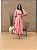Vestido Cintia Cordone Midi de Algodão Bordado Rosa Bloom - Imagem 4