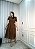 Vestido Rute de Crepe Marrom - Imagem 4