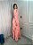 Vestido Glória Longo Cordonê Manga bufante Rosa Bloom - Imagem 3