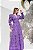 Vestido Glória Longo de Renda Manga bufante Roxo - Imagem 3