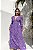 Vestido Glória Longo de Renda Manga bufante Roxo - Imagem 2