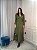 Vestido Madalena Manga Longa Verde Militar - Imagem 5