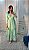 Vestido Glória Longo Cordonê Manga bufante Verde Oliva - Imagem 8