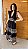 Vestido Débora Bicolor Preto - Imagem 4