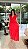 Vestido Glória Longo de Laise Vermelho Tomate - Imagem 4