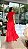 Vestido Glória Longo de Laise Vermelho Tomate - Imagem 3