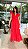 Vestido Glória Longo de Laise Vermelho Tomate - Imagem 1