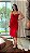 Vestido Helena de Linho vermelho - Imagem 2