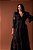 Vestido Glória Longo de Renda Manga bufante Preto - Imagem 5