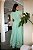OPORTUNIDADE- Vestido Glória Longo de Algodão Bordado Verde Oliva - Imagem 4