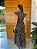 OPORTUNIDADE - Vestido Glória Longo de Laise Bege/Preto Flor - Imagem 2