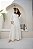 OPORTUNIDADE - Vestido Pérola Longo de Laise Manga Bufante Off White - Imagem 1