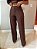OPORTUNIDADE - Calça Pantalona Helô Coffee - Imagem 1