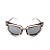 Óculos de Sol Prorider Retrô Transparente Bege Com Lente Fumê -  8017-C2 - Imagem 2