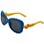 Óculos de Sol Infantil ZJim Silicone Arredondado Azul e Amarelo - Imagem 1