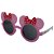 Óculos de Sol Infantil Zjim Orelhinha Rosa e Branco - Imagem 1