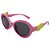 Óculos de Sol Infantil Zjim Silicone Redondo Rosa - Imagem 1