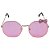 Óculos Infantil Zjim em Metal Monel® Retangular Rosa - Imagem 3