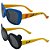 Kit de 2 Óculos de Sol Infantil Zjim Silicone Azul e Preto - Imagem 1