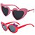 Kit de 2 Óculos de Sol Infantil Zjim Grilamid® TR-90 Rosa e Vermelho - Imagem 1