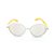 Óculos Solar Prorider Retro Stage Amarelo e Branco com lente espelhada- 1888AOXX - Imagem 2