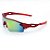 Óculos de Sol Esportivo Prorider em Grilamid® TR-90 Vermelho com lente Espelhada - Imagem 1
