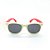 Óculos de Sol Infantil Prorider Acrilex Bege e Vermelho - Imagem 2