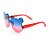 Óculos Solar Prorider Infantil em Acrilex Vermelho com lente degrade Azul e Rosa - PROACVRA - Imagem 1