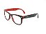 Óculos para Grau Paul Ryan Preto e Vermelho - D8501-2 - Imagem 1